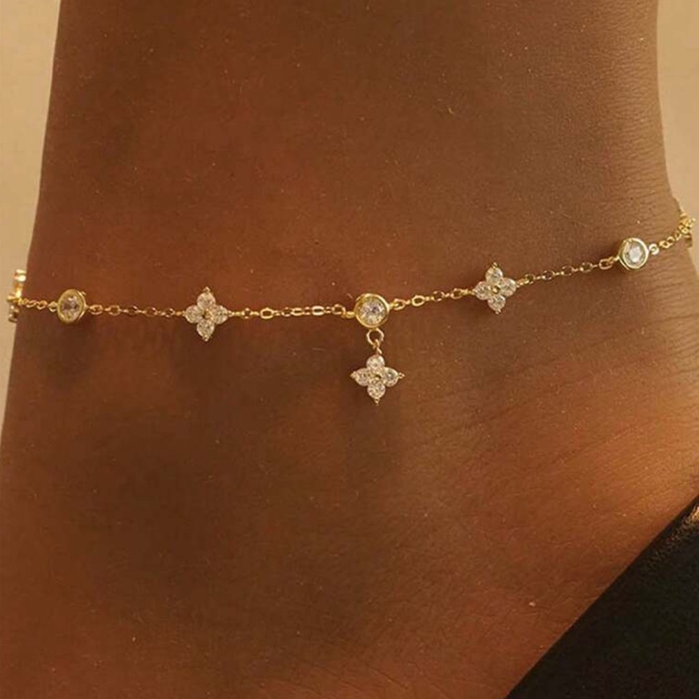 ANKLET! Cz diamond charm design